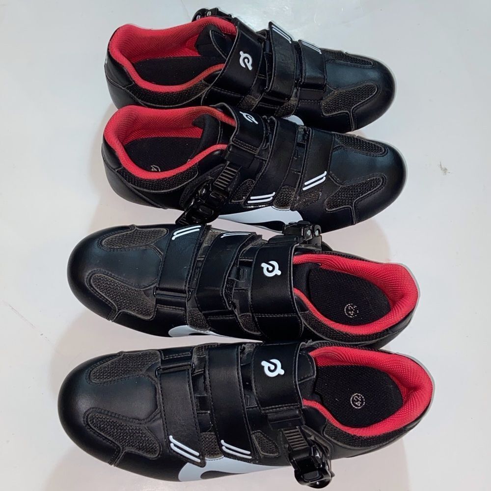 Peloton Bike Cycling Black and Red Cycling Women’s Shoes Various Size 40 - 42